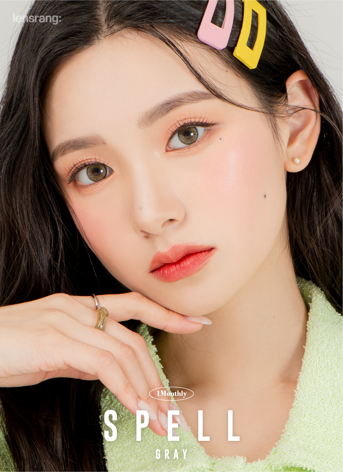 [렌즈랑] 한달용 스펠 그레이 2p